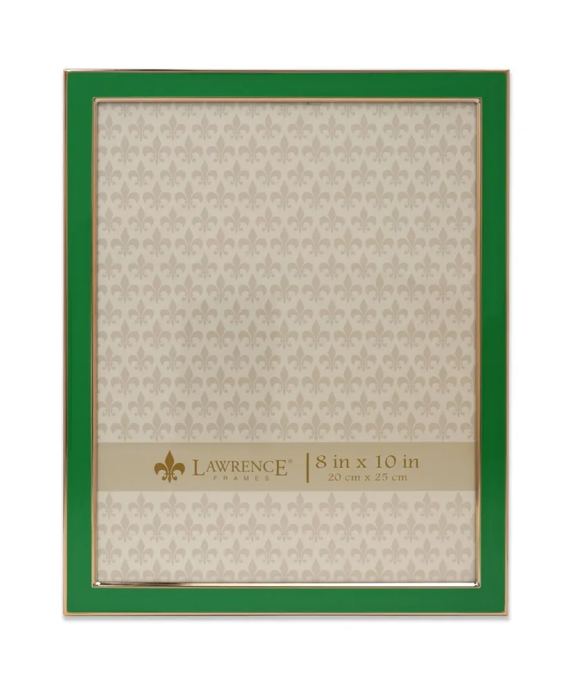 Metal and Enamel Picture Frame, 8" x 10"