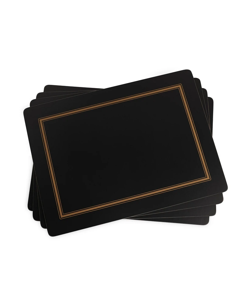 Pimpernel Classic Black Placemats, Set of 4