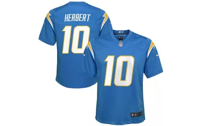 Nike Big Boys and Girls Los Angeles Chargers Game Jersey - Justin Herbert