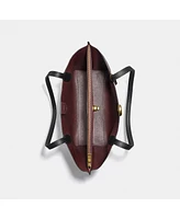 Polished Pebble Leather Willow Tote with Interior Zip Pocket