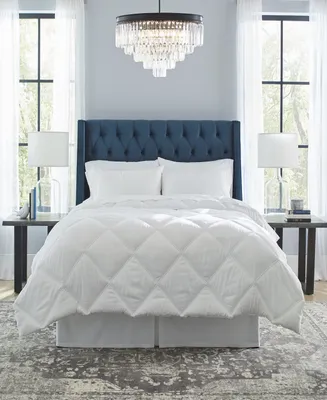 Pointehaven Down Alternative Diamond Stitch Quilted Oversized Comforter, Twin