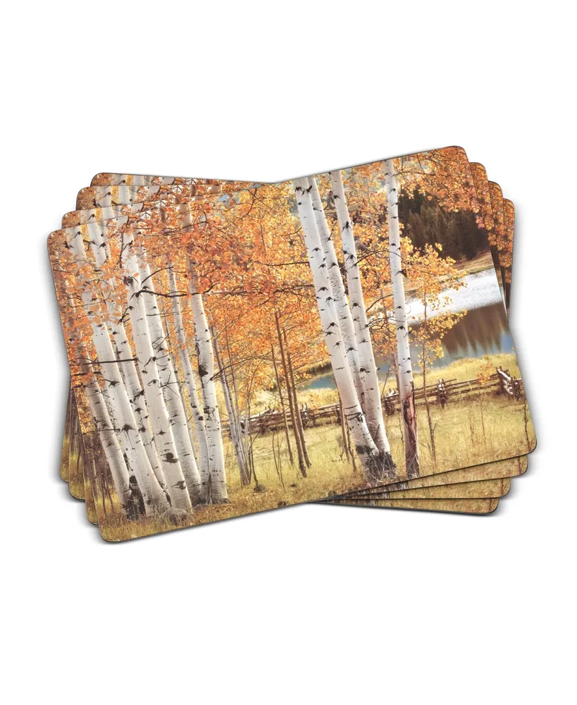 Pimpernel Birch Beauty Placemats, Set of 4