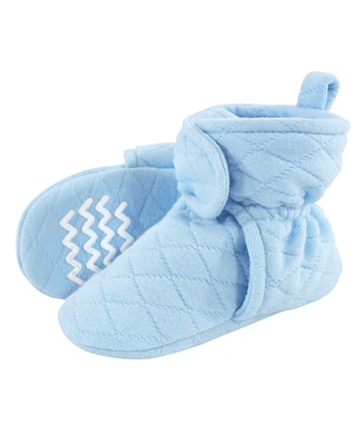 Hudson Baby Boys Quilted Booties, Black