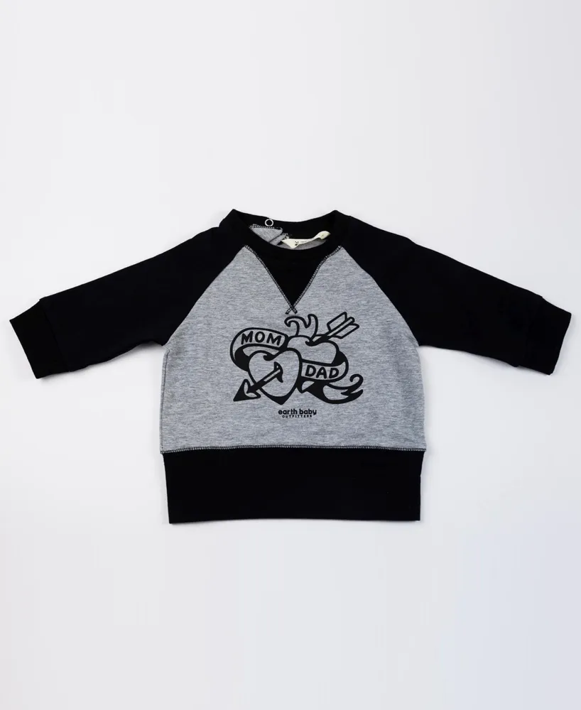 Baby Boys and Girls Cotton Tattoo Sweatshirt