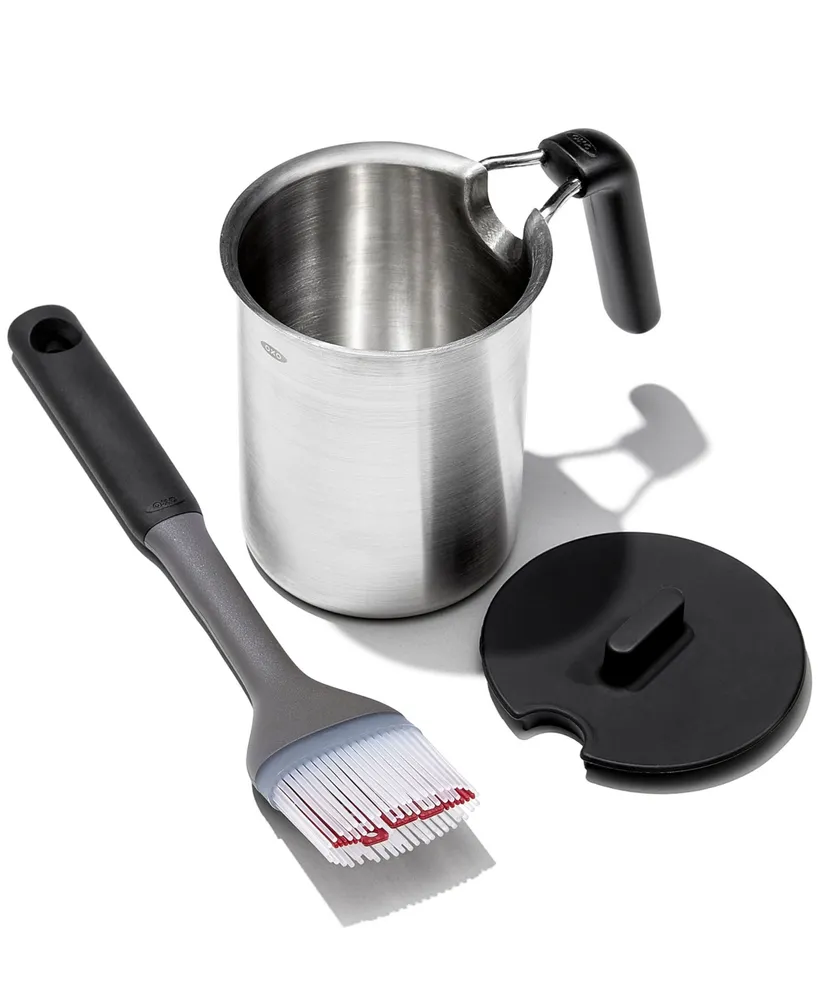 Oxo Grilling 3-Pc. Basting Pot & Brush Set