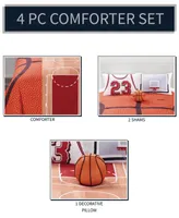 B-Ball 4 Pc Comf St Full