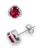 Giani Bernini Created Ruby and Cubic Zirconia Stud Earrings