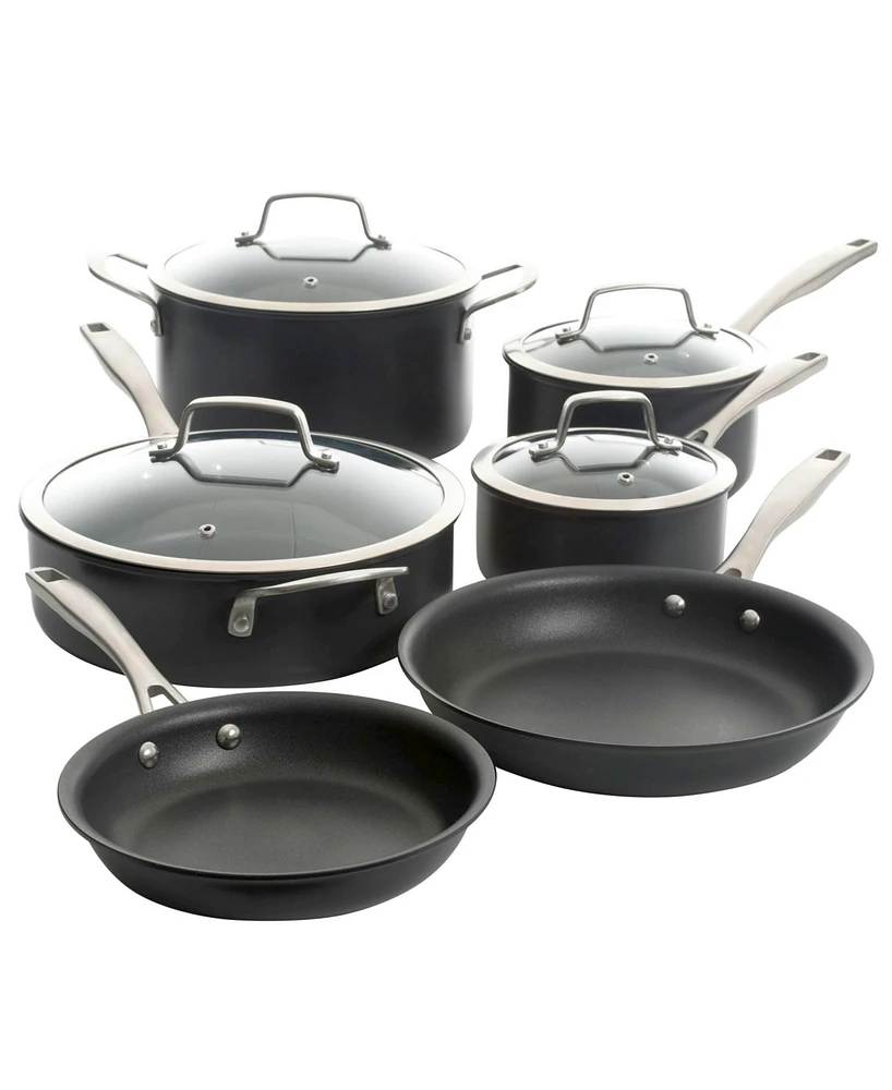 Kenmore Arbor Heights 10-Piece Hard Anodized Cookware Pots and Pans Set