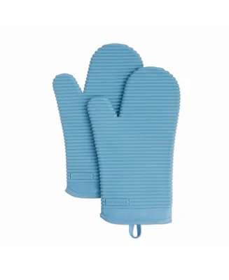 KitchenAid Ribbed Soft Silicone 2-Pc. Oven Mitt Set