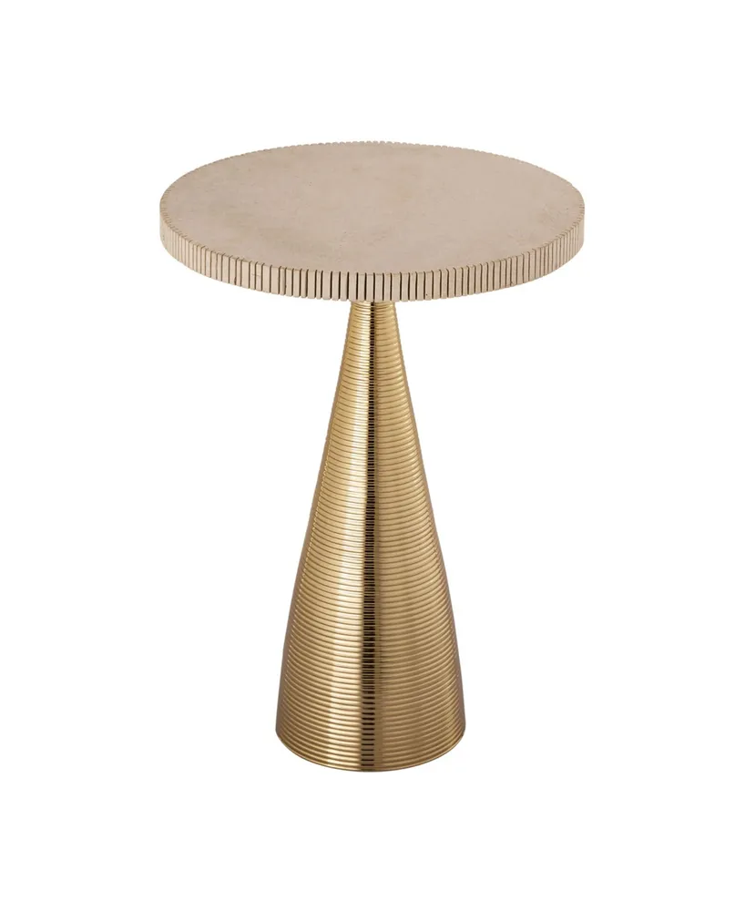 Celeste Ribbed Side Table