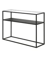 Nellie Console Table with Solid Metal Shelf