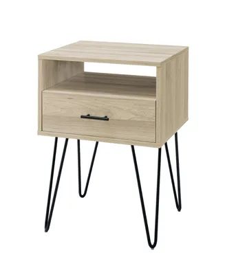 1 Drawer Hairpin Side Table