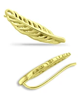 Giani Bernini Feather Ear Crawler Earrings 18k Gold Over Sterling Silver or