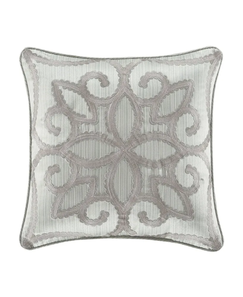 Five Queens Court Nouveau Embellished Decorative Pillow, 18" x 18"