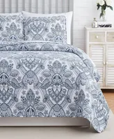 Southshore Fine Linens Enchantment Printed -Piece Quilt and Coordinating Sham Set