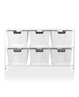 Furniture of America Faroe 6-Bin Storage Organizer