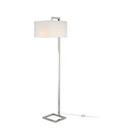 Grayson Floor Lamp with Square Shade - Silver