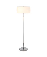 Simone 2-Bulb Floor Lamp - Silver