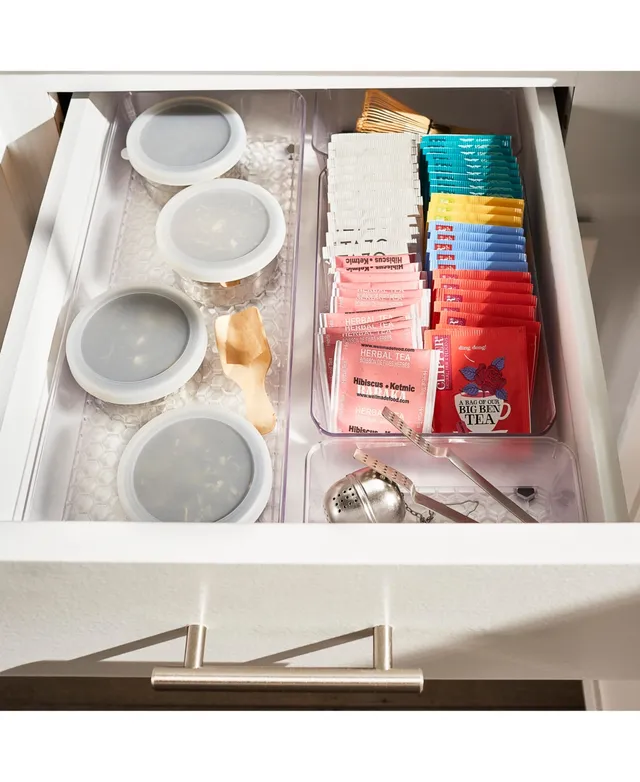 Set of 4 Hexa Drawer Organizer Clear - Spectrum Diversified