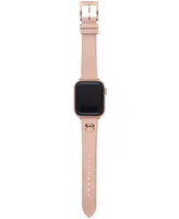 Michael Kors Logo Charm Blush Leather 38/40mm Band for Apple Watch