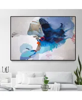 Giant Art Ocean Tides Oversized Framed Canvas, 60" x 40"