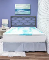 SensorGel 2" Gel Swirl Memory Foam King Mattress Topper