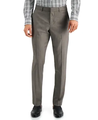 Perry Ellis Portfolio Men's Slim-Fit Non-Iron Performance Stretch Heathered Dress Pants