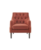 Madison Park Qwen 33.5" High Button Tufted Accent Chair