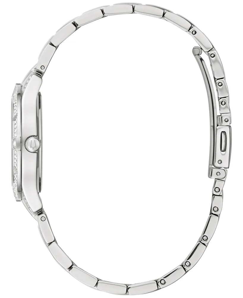Bulova Women's Phantom Crystal Stainless Steel Bracelet Watch 31mm