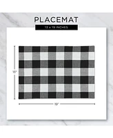 Design Imports Check Placemat, Set of 6