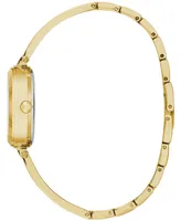 Caravelle Women's Gold-Tone Stainless Steel Bangle Bracelet Watch 26mm Gift Set