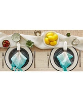 Design Imports Variegated Stripe with Tassel Napkin, Set of 6