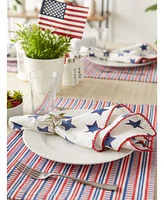 Design Imports Antique Stars with Embroidered Edge Napkin, Set of 6