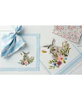 Design Import Easter Bunny Printed Placemats, Set of 6