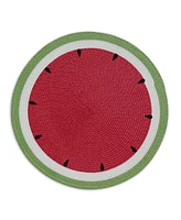 Design Imports Summer Day Watermelon Placemats, Set of 6