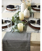 Design Imports Farmhouse Gingham Table Runner