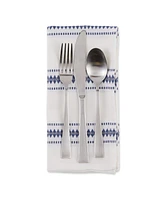 Design Imports Zig Dobby Stripe Napkin, Set of 6