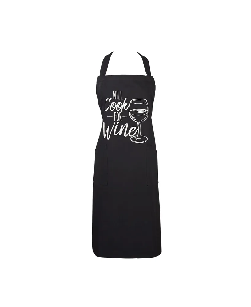 Design Imports Chef Printed Apron, Cook for Wine, 1 Piece