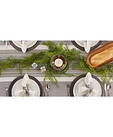 Design Imports Striped Fringed Table Runner