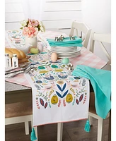 Design Imports Easter Garden Embellished Table Runner, 14" x 108"