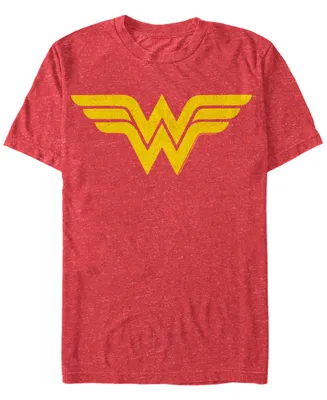 Men's Wonder Woman One Color Logo Short Sleeve T-shirt