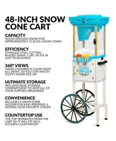 Nostalgia SCC399 Snow Cone Cart - 48 Inches Tall