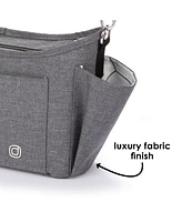 Diono Buggy Buddy Xl Universal Stroller Organizer with Cup Holders, Secure Attachment, Zip Pockets