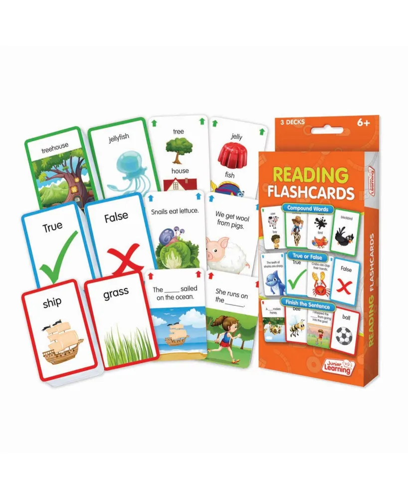 Junior Learning Reading Flashcards Educational Learning Set