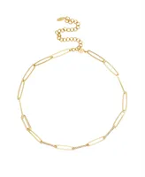 Ettika Crystal Paperclip Chain Necklace