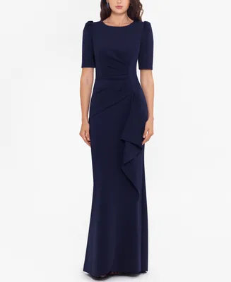 Xscape Ruched A-Line Gown