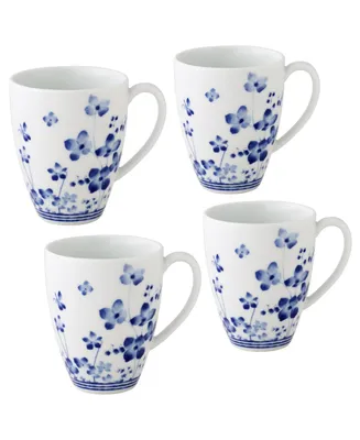 Noritake Bloomington Road 4.75" Set of 4 Mugs, Service for