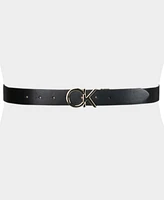 Calvin Klein Women's Reversible Monogram Buckle Belt