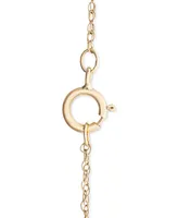 Wrapped Diamond Elephant 18" Pendant Necklace (1/10 ct. t.w.) in 10k Gold, Created for Macy's