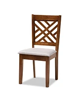 Lilly Modern and Contemporary Fabric Upholstered 5 Piece Dining Set